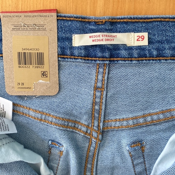 💙NWT: LEVI’S✨ Women’s Wedgie Straight Jeans - Size 29 - Picture 7 of 13